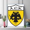 AEK Athens F.C logo 100% Round Full Drill 5D DIY Diamond Painting Embroidery Cross Stitch Rhinestone Décor
