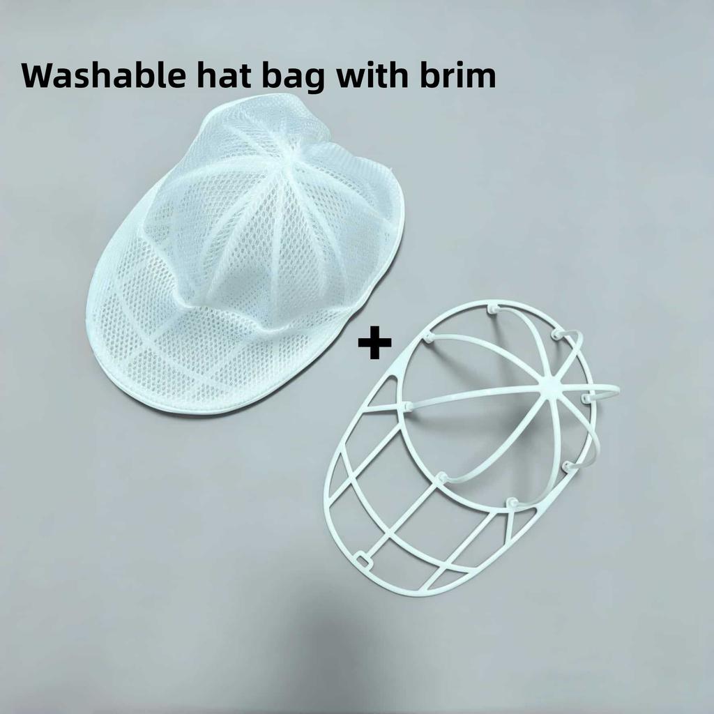 Hat Laundry Mesh Bag Anti-Deformation Cap Wash Protector Shape Maintaining Laundry Accessory For Washing Machine Home Use