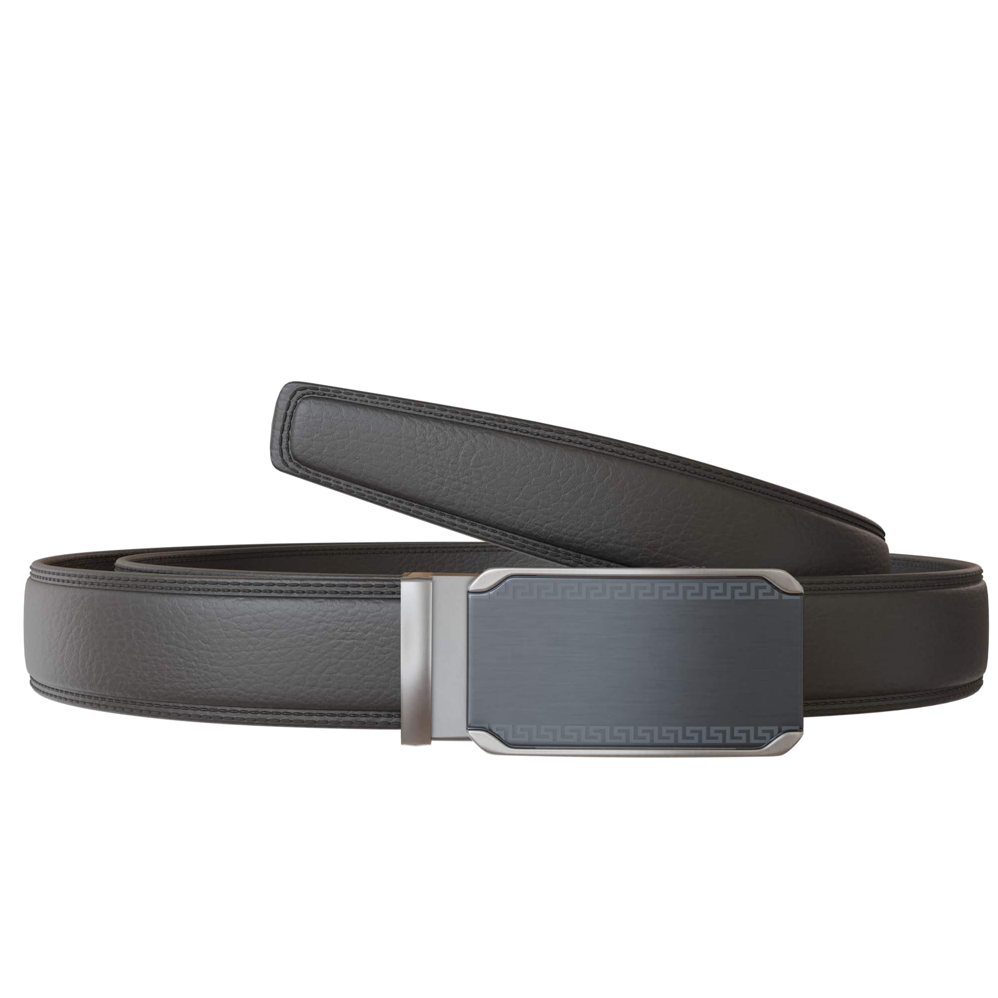 

Великі розміри Чоловічий шкіряний автоматичний ремінь, що вкорочується 160см Чорний 160 cm чорний