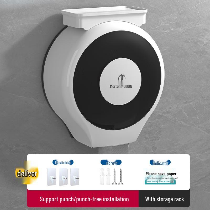 Wall-Mounted Large Roll Toilet Paper Dispenser