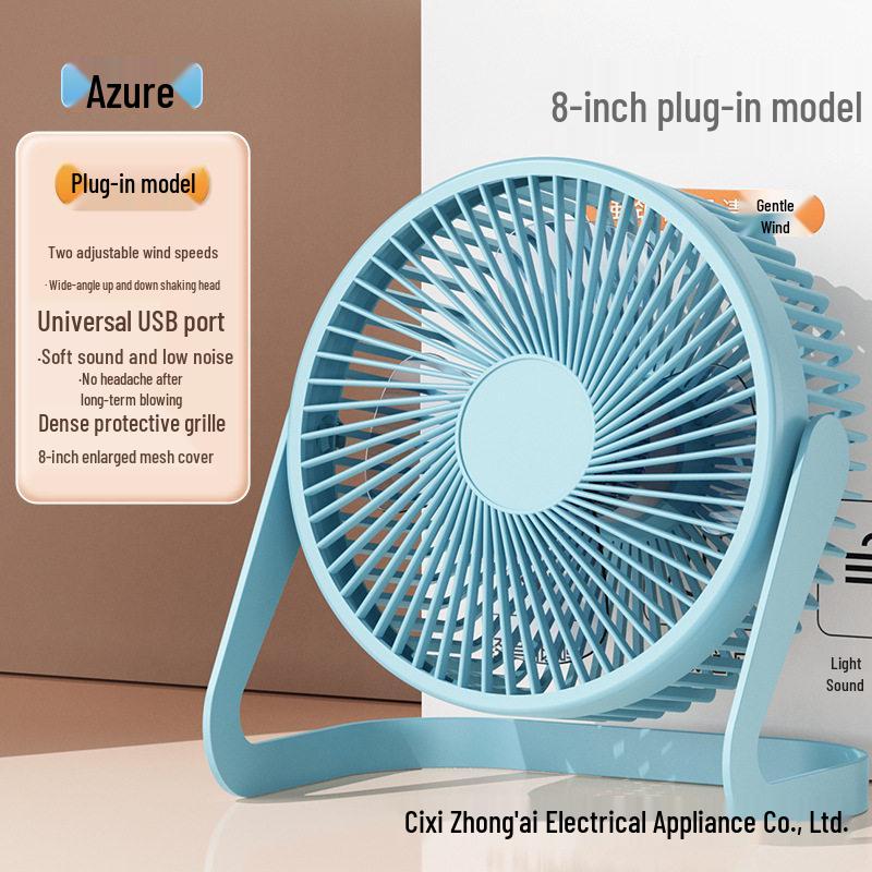 Portable USB Mini Desktop Fan for Office and Dorm