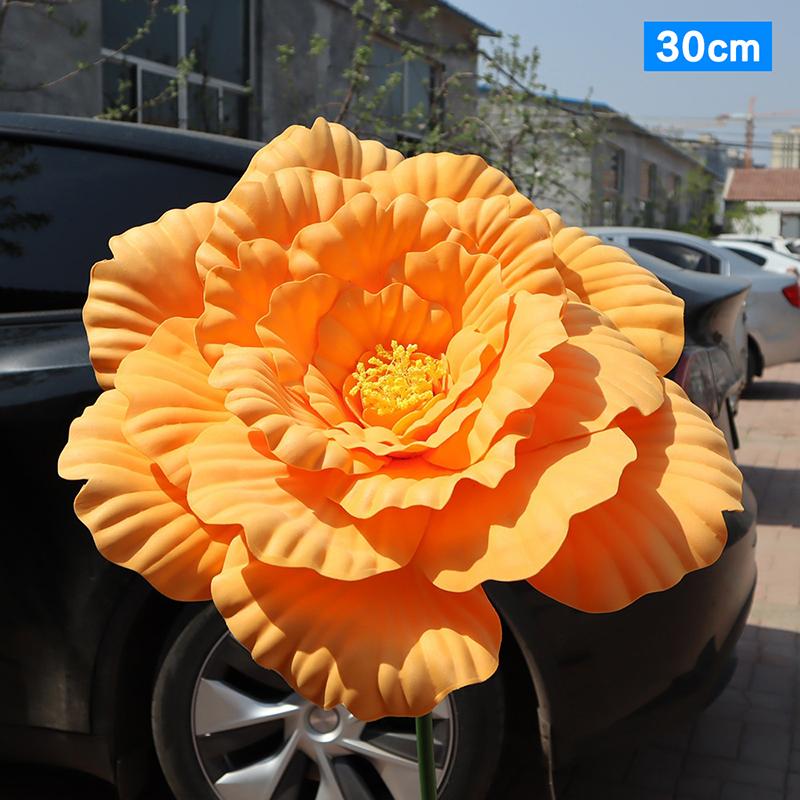 30/40cm Künstliche Pfingstrose Hochzeitsfeier Große Blumen-Show-Requisiten DIY-Fälschung Blumen Hochzeitsfenster Hintergrundwand Dekoration