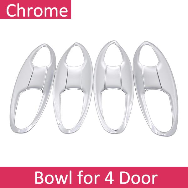 for Honda FIT JAZZ MK3 2015~ Luxurious Chrome Exterior Door Handle Cover Car Accessories Stickers Trim Set 2016 2017