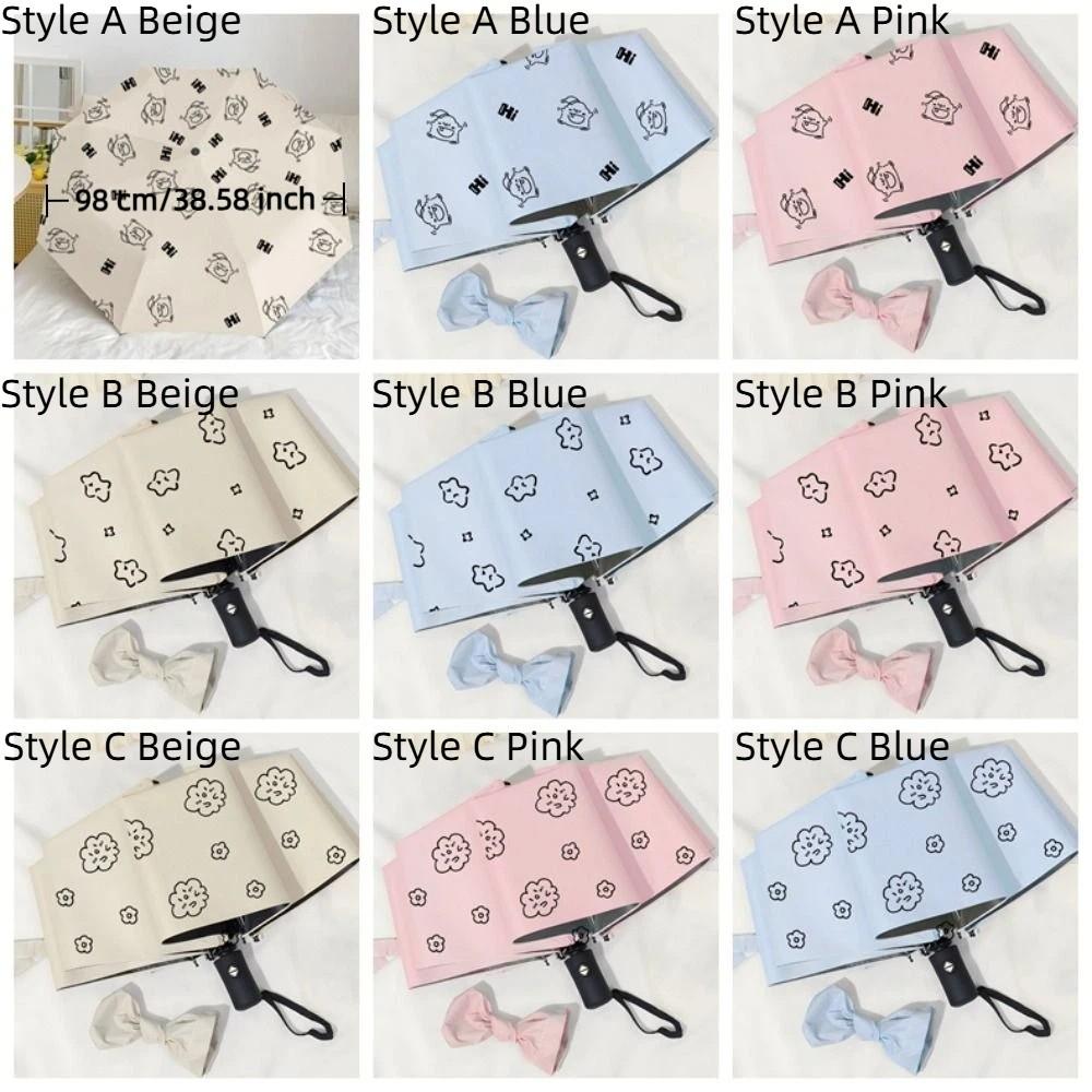 Fully Automatic UV Protection Umbrella Cartoon Pattern Sun Protection Umbrella  Travel