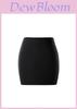 Solid Color Spring Summer Short Skirt With Hightemperature Setting For Office Wear