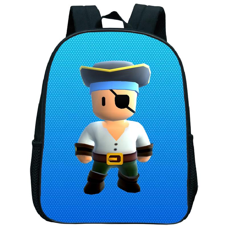 Stumble Guys Nursery Backpack Stumble Game Children Kindergarten Toddlers Student Schoolbag Shoulder Bag Kids Bags