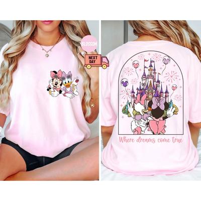 2025 Disney Minnie/Káčer Letné Tričko s Krátkym Rukávom z Čistej Bavlny pre Ženy/Dievčatá Módne a Ležérne Všestranné Tričko