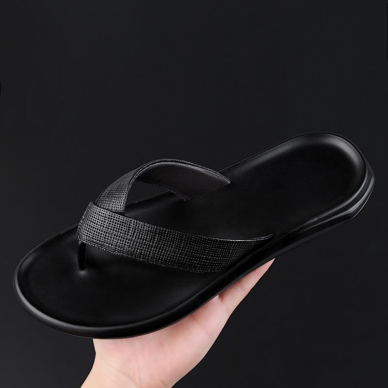 Fashion Fashion Half Drag Non-slip Travel Male Slides New Arrival Slip On Sandals Wading Aqua Shoes Outdoor Mens Casual Leather Slippers