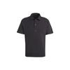 Polo Shirts Men's Black Polo Collar Moderate Straight Fit IA3124
