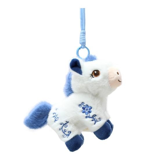 Rainbow Pony Plush Keychain Cute Soft Stuffed Animal Toy for Bag Backpack