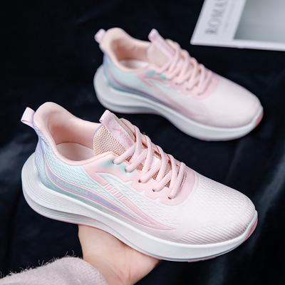 Spring New Women's Shoes Soft Sole Not Tired Feet Single Shoes Casual Versatile Running Shoes Comfortable Breathable Sports Shoes Women