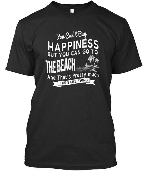 

Happiness And The Beach T-Shirt Made in the USA Size S to 5XL S
