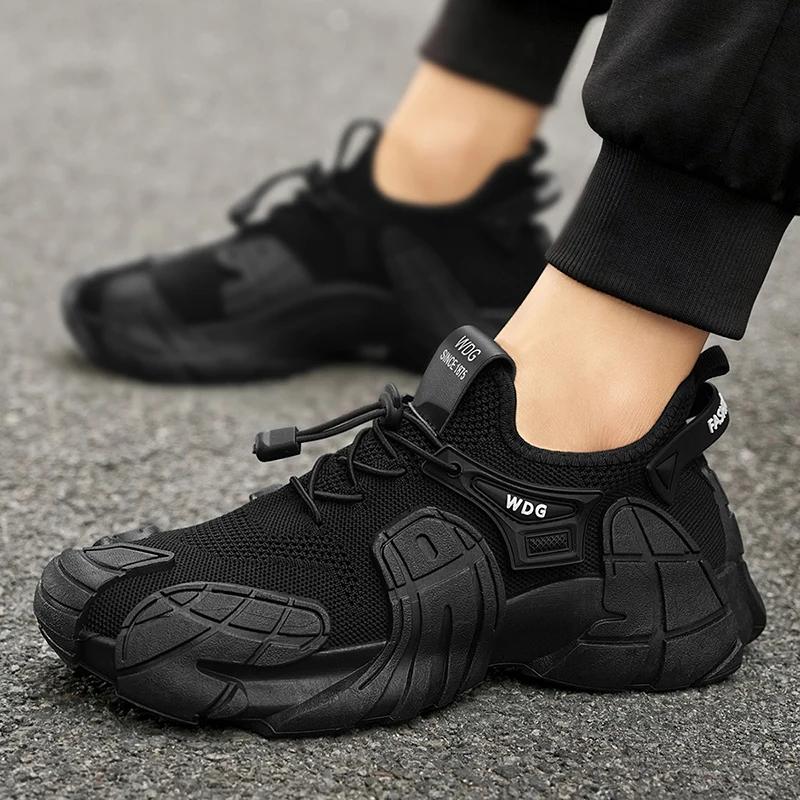 New ModelSimple Men'S Sports Shoes Breathable For Daily Use Casual Walking Fashionable Running Thickened Sole Height Increasing Versatile