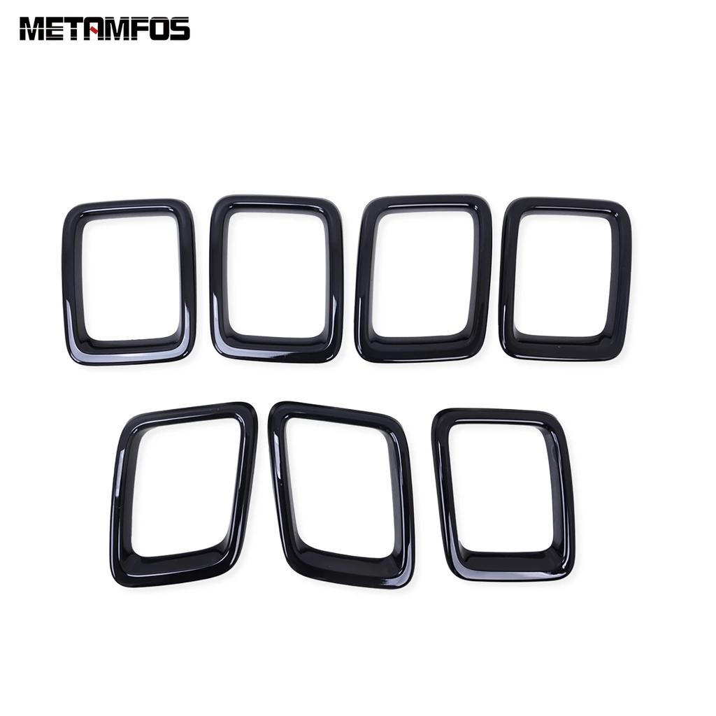 Accessories For Jeep Compass 2017 2018   Front Upper Bumper Grille Racing Grill Cover Trim Decoration Frame Car Styling