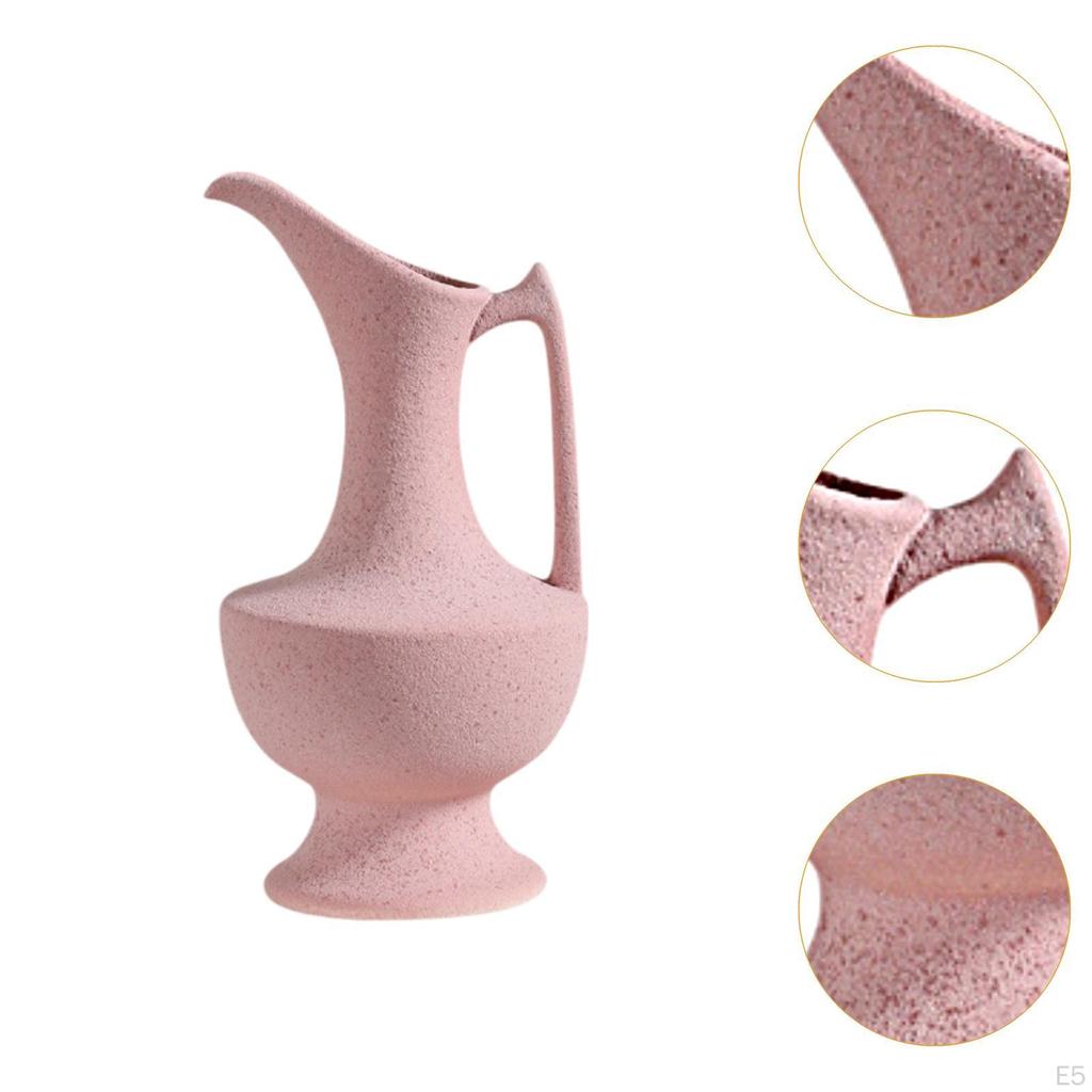 Flower Vase Decorative Table with Handles and Spouts Porcelain Water Pitcher Desktop