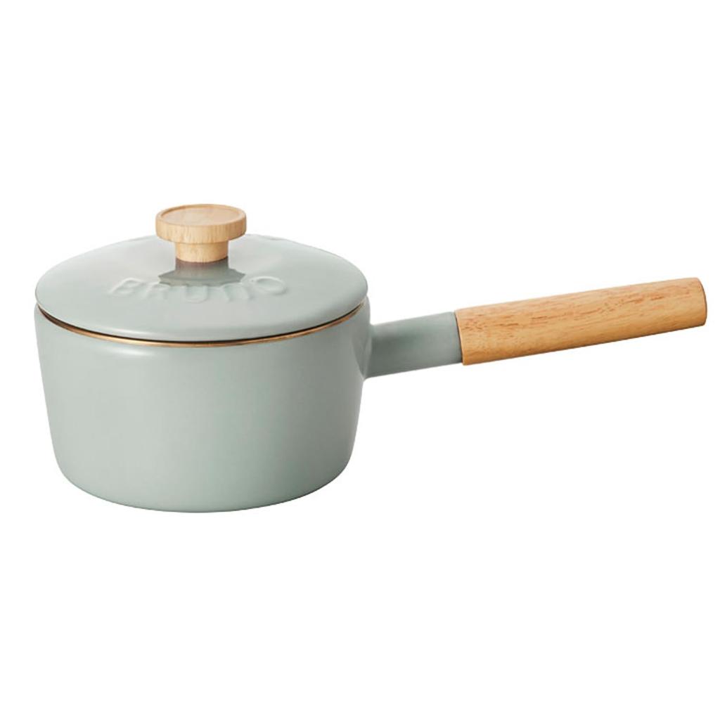 Fuji Enamel Saucepan 16cm BHK281 Blue Green [Bruno] [6760929]