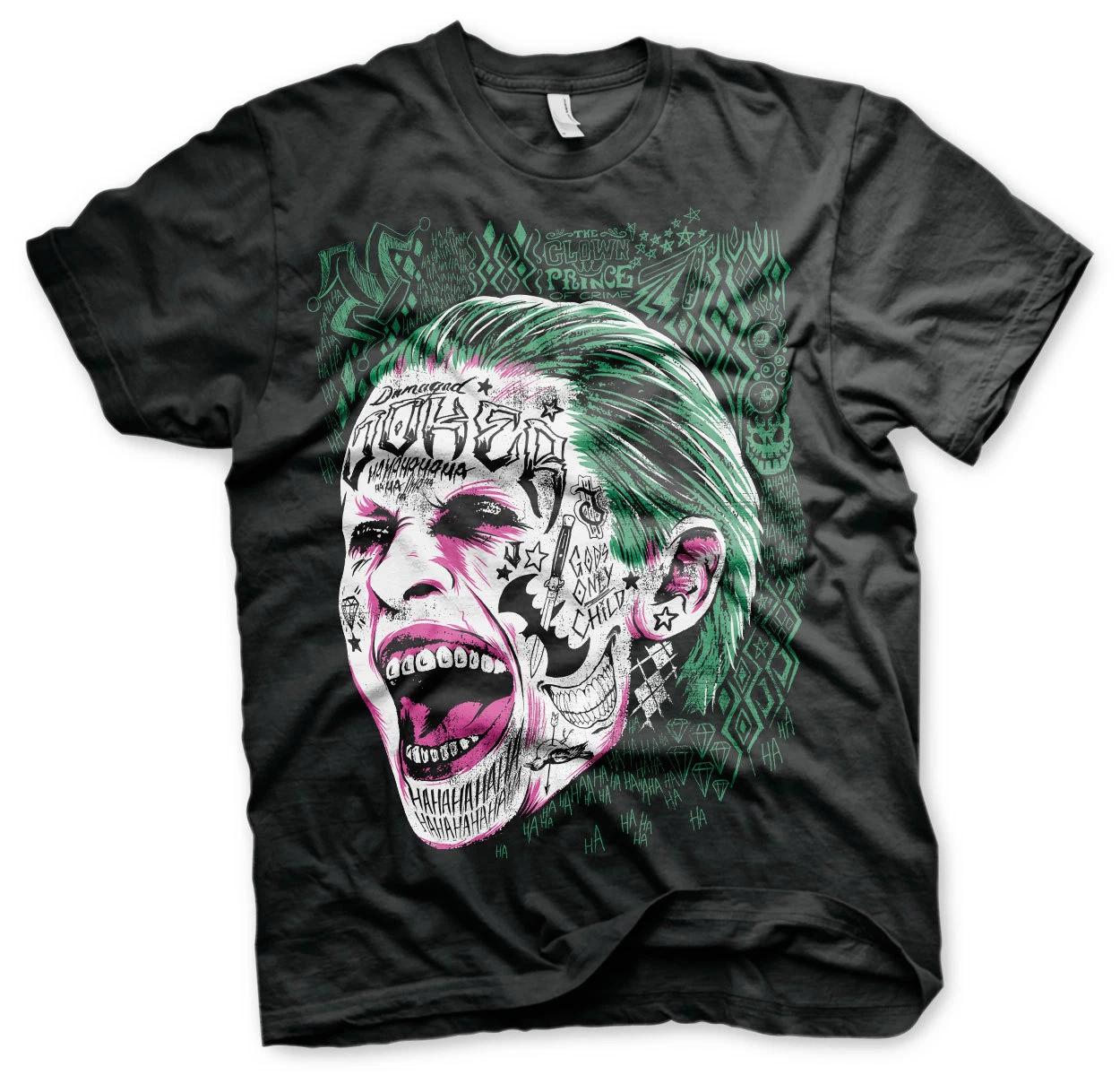Official License Suicide Squad Joker Large & Tall 3XL, 4XL, 5XL Men s T-Shirt- S
