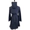 FOX UMBRELLAS Navy packable nylon rain soutien collar coat coat 6 NavyUsed