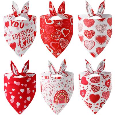 Valentine's Day Pet Clothing Love Pet Water Scarf Dog Scarf Pet Accessories Dog Scarf