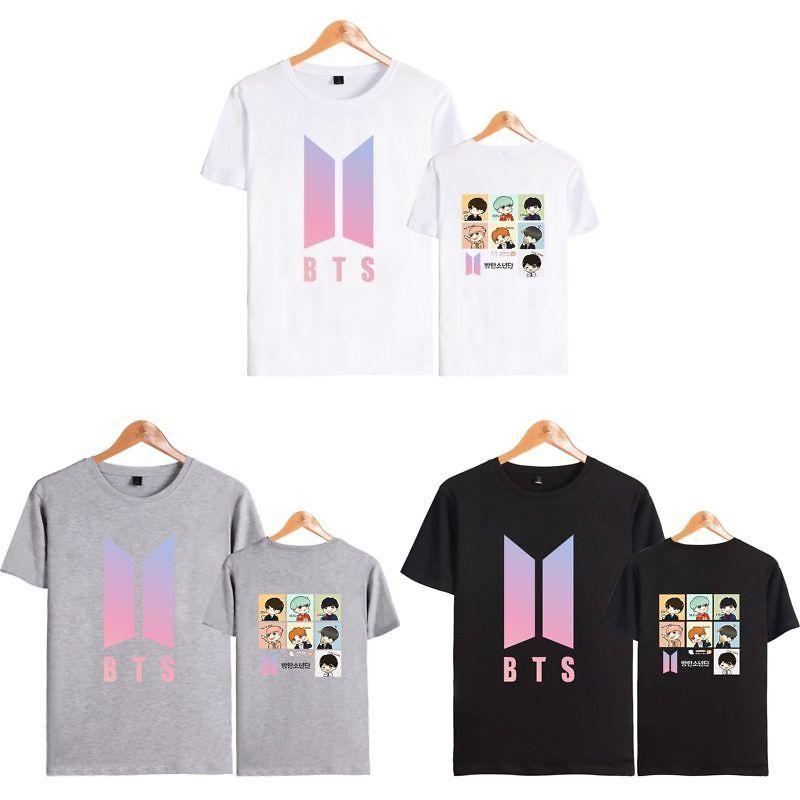 Bts Graphic Printed Modal Tee Oversized Streetwear Shirt For Kpop Fans Summer Casual