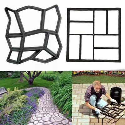 Garden Paving Colored Brick Molds - DIY Embossed Cement Flower Frame