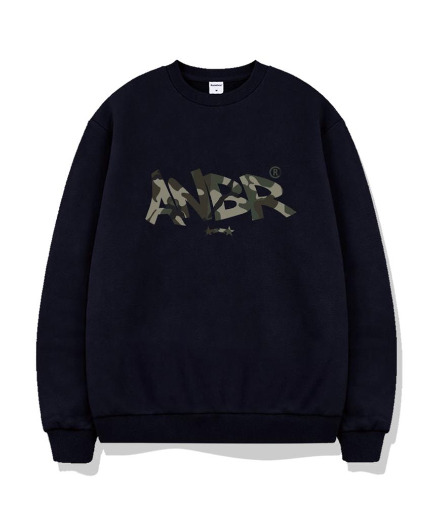 ANEWBROS Camo Stamp Oversized Sweatshirt 5 Colors [Anbm_9006]