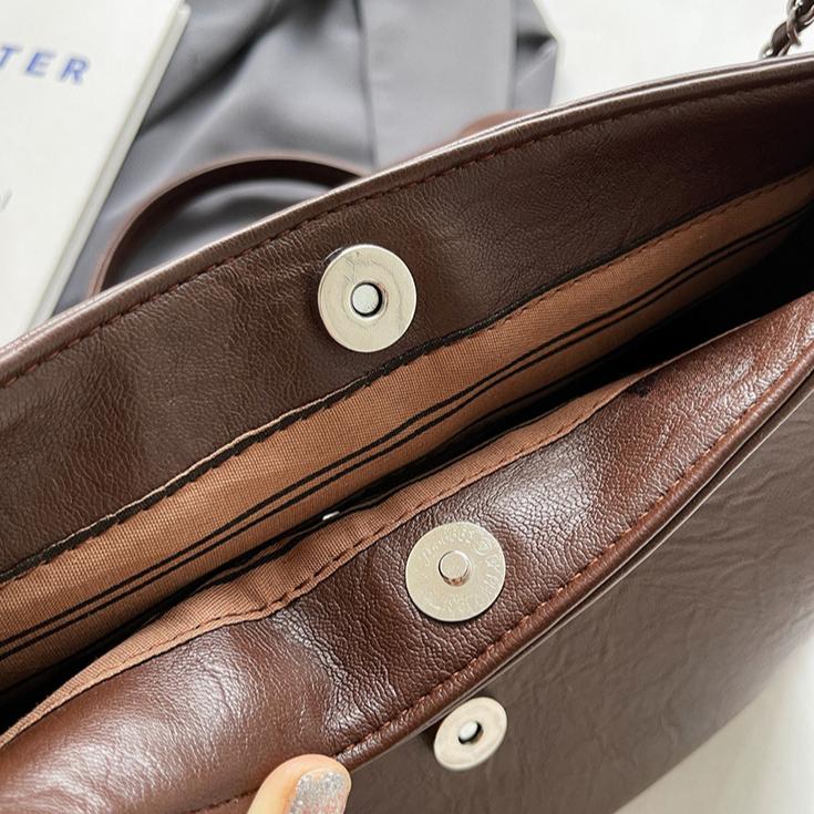 Women Bag Handbag Women's New Retro Chain Shoulder Messenger Bag Textured Commuter Tote Bag