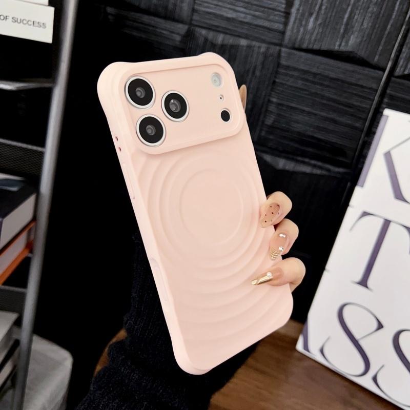 Luxury Wave Water Ripple For Magsafe Magnetic Phone Case For iPhone 17 16 15 14 13 12 Pro Max Wireless Charge Shockproof Cover