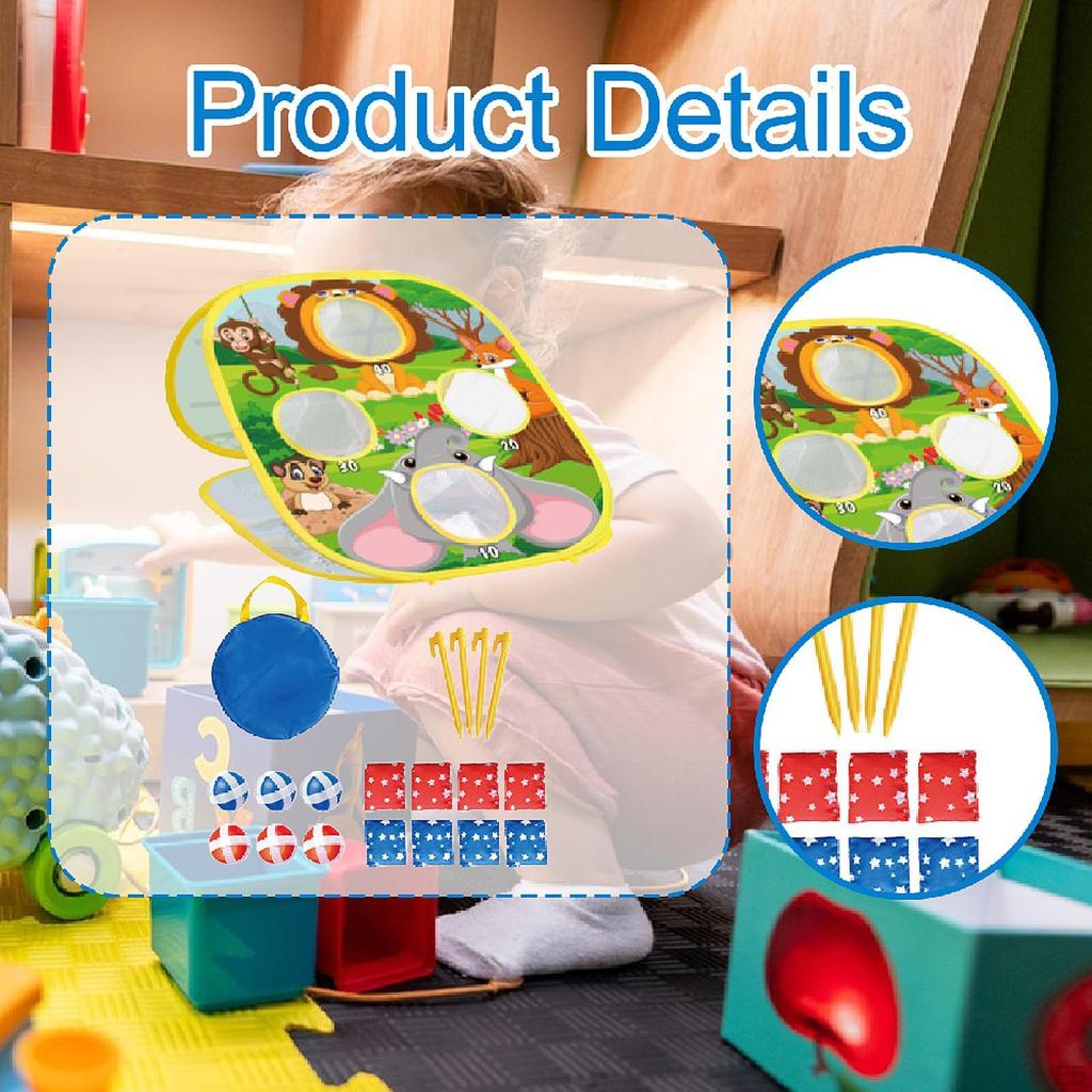 3 in 1 Toss Game for Kids Birthday Gifts Backyard Beach Portable Lawn Yard Indoor Party Supplies