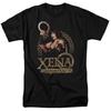 Xena Kriegerprinzessin Königlichkeit T-Shirt Herren Lizenziert Klassische TV-Show Schwarz