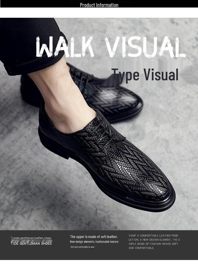 Men's New Pointed Toe Leather Loafers: Formal, Casual, and Wedding Groom Shoes