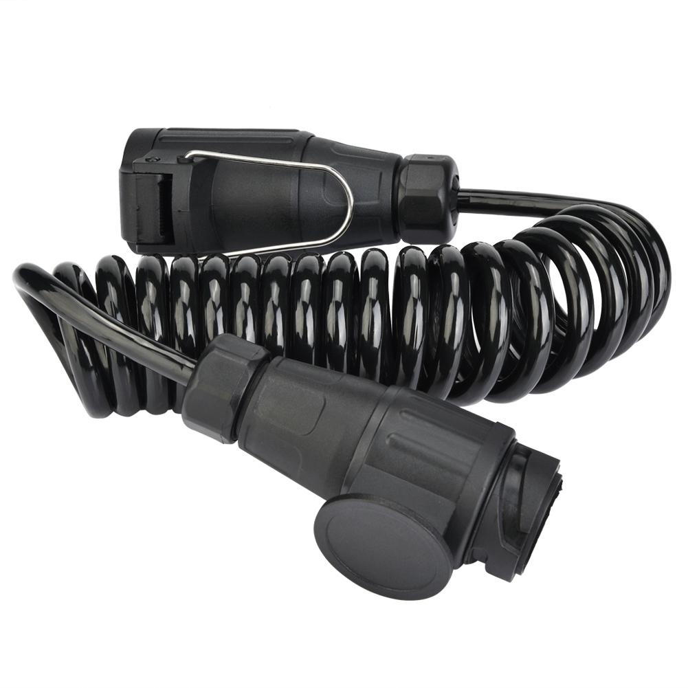 13 Pin Trailer Plug Wiring Spring Cable Connector Adapter for Trailer Caravan