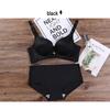 Thickened Seamless 8cm Bust Gathering Bra Set: Adjustable, Wire-free, Side Bust Control