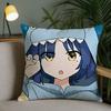 Anime BBocchi Cute RRock Pillow Case Square DoubleSided Printing Sofa Cushion Cover Pillowcase Bedroom Bedside