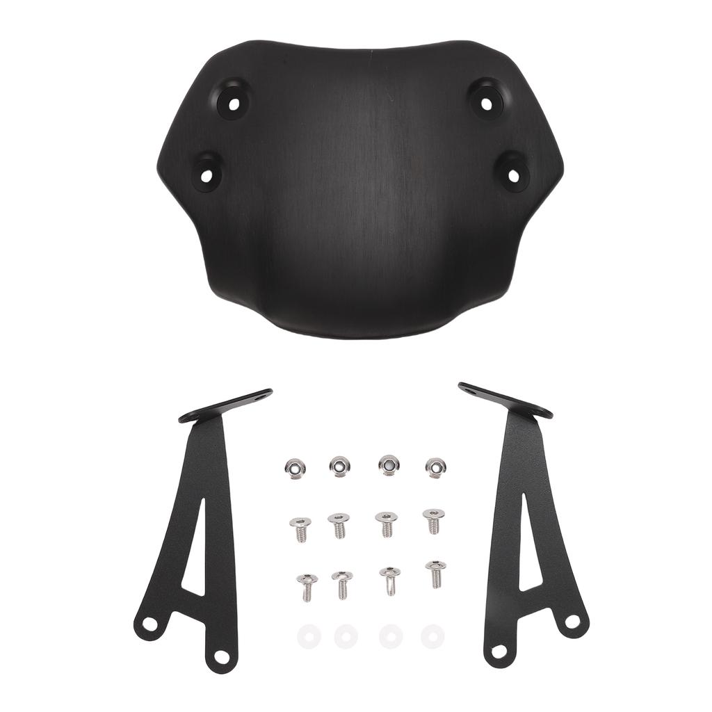 Motorcycle Windscreen High Strength Aluminum Alloy Motorcycle Wind Protection Front Flyscreen Replacement for Scrambler