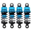 TRZX 4pcs RC Shock Absorbers, Front & Rear Shock Absorbers, 55mm & 62mm, Upgrade Parts for Tamiya TT02 1/10 RC Drift Car (55mm Blue)