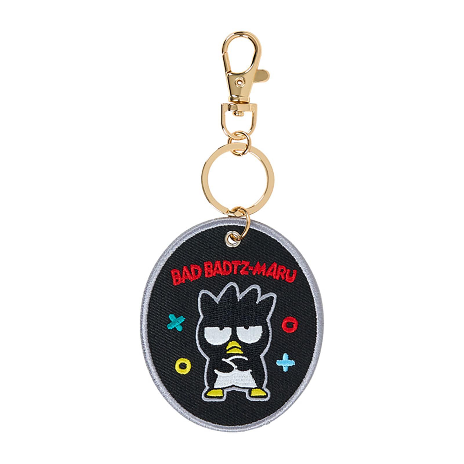 Sanrio Character Embroidered Patch Keychain Bad Bats Maru Polyester Steel 486183