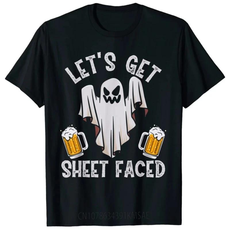 Let'S Get Sheet Faced Boo Beer Halloween T-Shirt