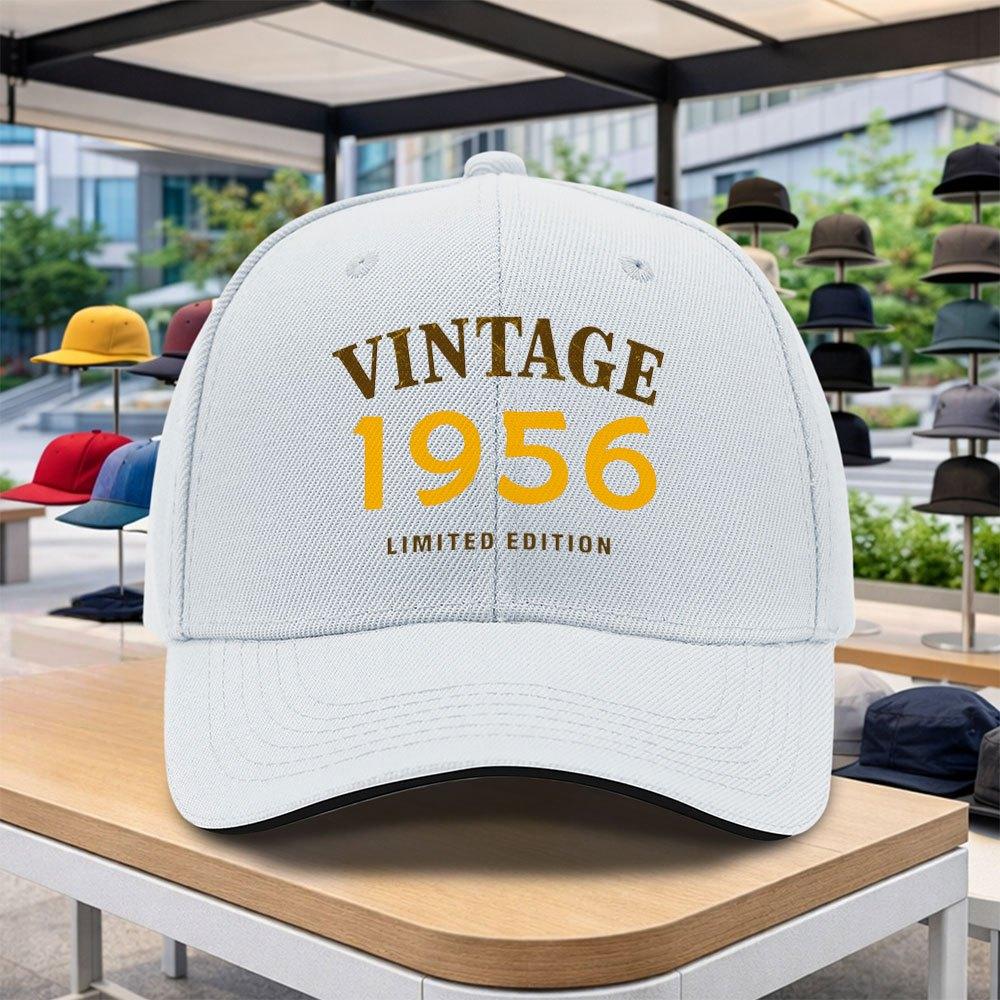 Vintage Limited Edition Adjustable Duckbill Baseball Cap Retro Outdoor Sports Cycling Music Festival HipHop Christmas Gift