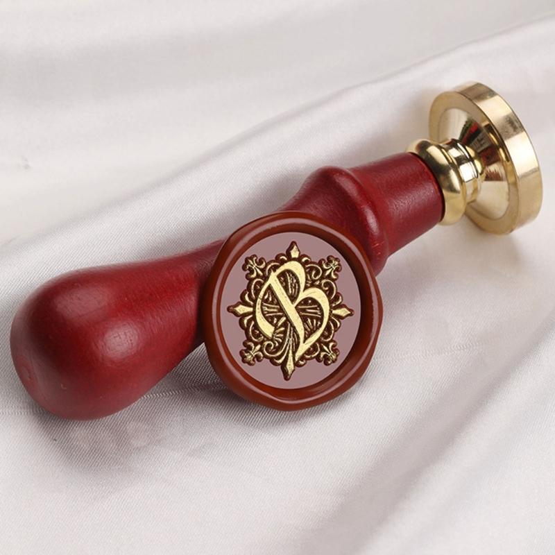 Letter Series Sealing Wax Stamp for Christmas Envelopes Card Wedding Invitation Decorations Capital F Wax Seal Stamp