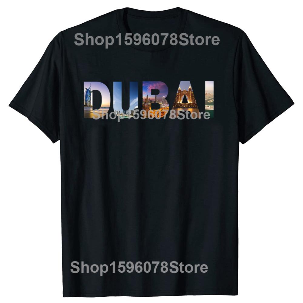 Funny Dubai Graphic T Shirts Men Women Pure Cotton Humor Streetwear Tee Shirt Short Sleeve Unisex Loose Clothing