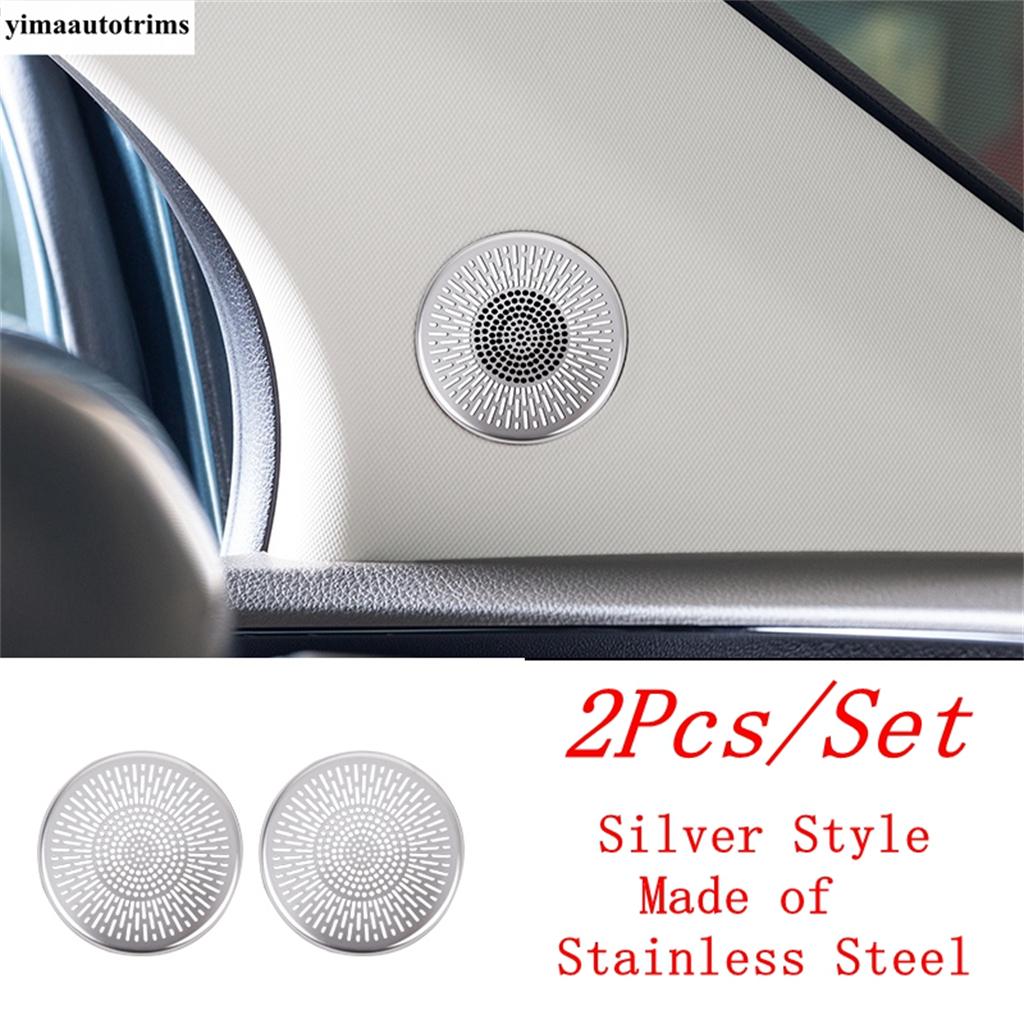 

Dashboard Air AC Vent / Pilla A C Audio Sound Speaker Cover Trim Stainless Steel Accessories For Kia Carnival KA4 - 2024 Pilla A Speaker-A