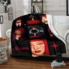 Jennie Hair Collage Flannel Blanket Super Soft Warm Cozy Blanket for Sofa Bed Office Travel All‑Season Home Decor Gift