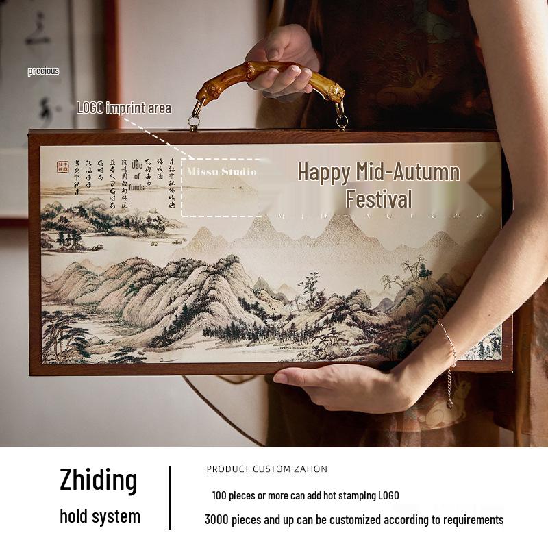 2025 Mooncake Gift Box: Flowing Lava Snow Skin Package for Mid-Autumn Gifting