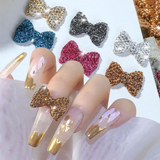 

Fashion Nail Nail Decorating Bowknot Flashing Mini