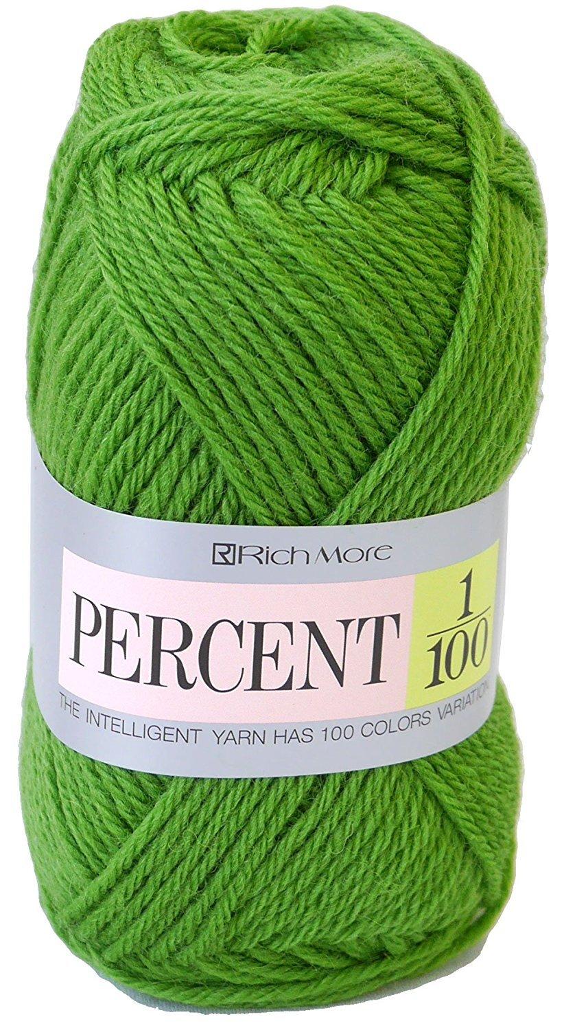 

Hamanaka Richmore Percent Yarn Medium Thick Yellow Green 40g 120m 10 Balls Set 017 col.33 Approx.