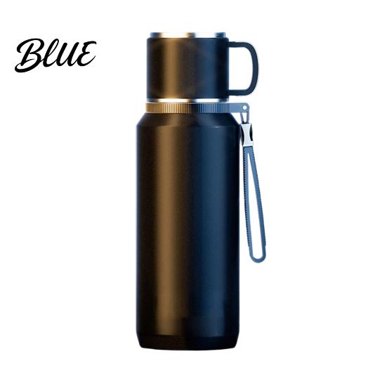Large Capacity Thermal Flask 316 Stainless Steel Tea Tumbler with Infuser 3-in-1 Double Wall Vacuum Insulated Water Bottle Leakproof Travel