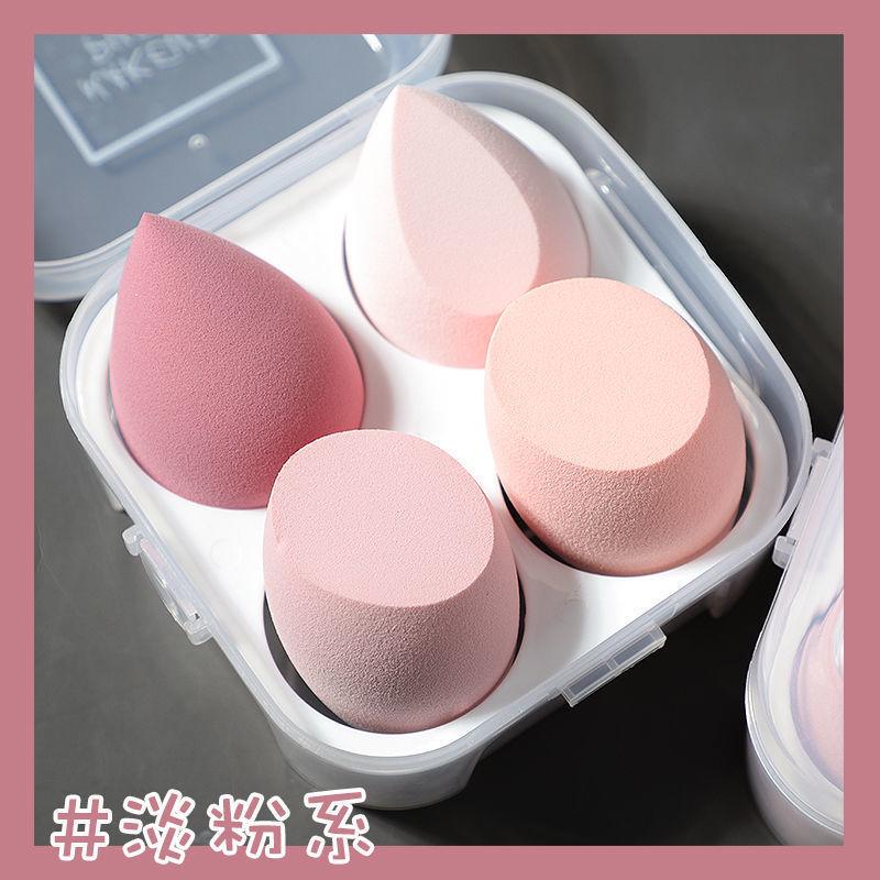 Eierschalen Make-up Schwamm - Nicht-Absorbierend, Superweich, Doppelte Anwendung für Trockene & Feuchte Anwendung, Verstaubte Make-up Quaste