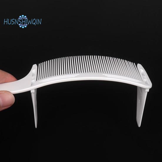 Gebogenes Friseurkamm-Set mit Halterungen, professionelles, verstellbares, hitzebeständiges Haarstyling-Werkzeug für Herren-Haarschneidemaschinen