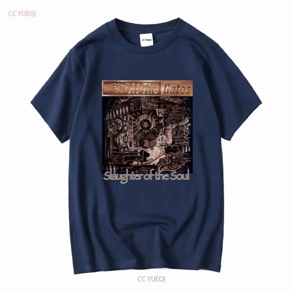 At the Gates Slaughter of Soul Rare Death Metal Band T Shirt L vintage Washed Stylish fashion designer clothes Breathable